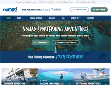 Tablet Screenshot of nomadsportfishing.com.au